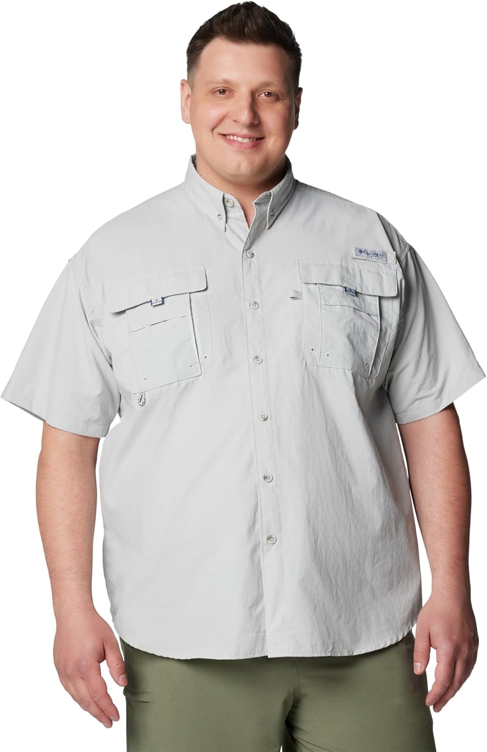 

Рубашка Columbia Men's PFG Bahama II с коротким рукавом, Cool Grey