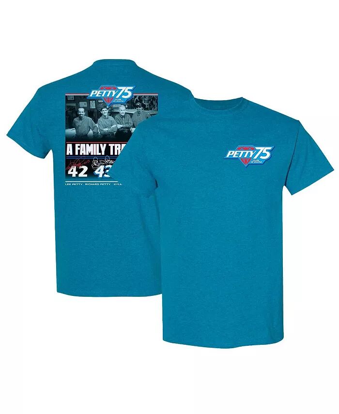 

Мужская синяя футболка NASCAR 75 Years of Racing Petty Family Tradition Checkered Flag Sports