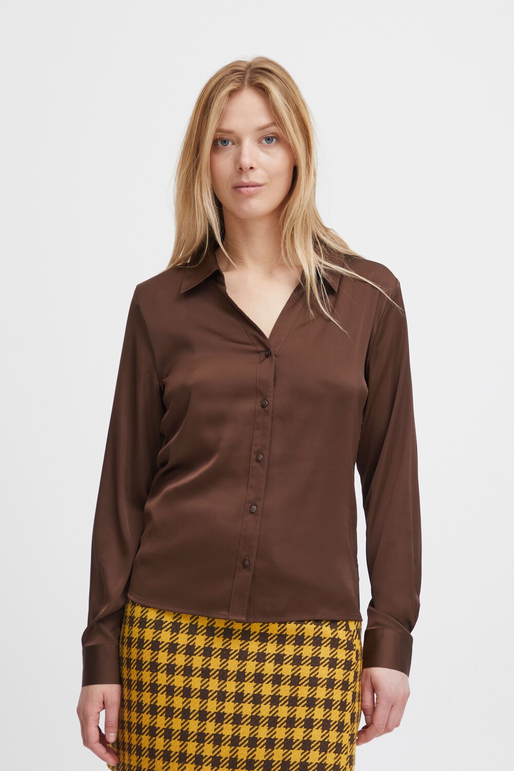 

Блуза b.young Langarm BYHENCE SHIRT, коричневый