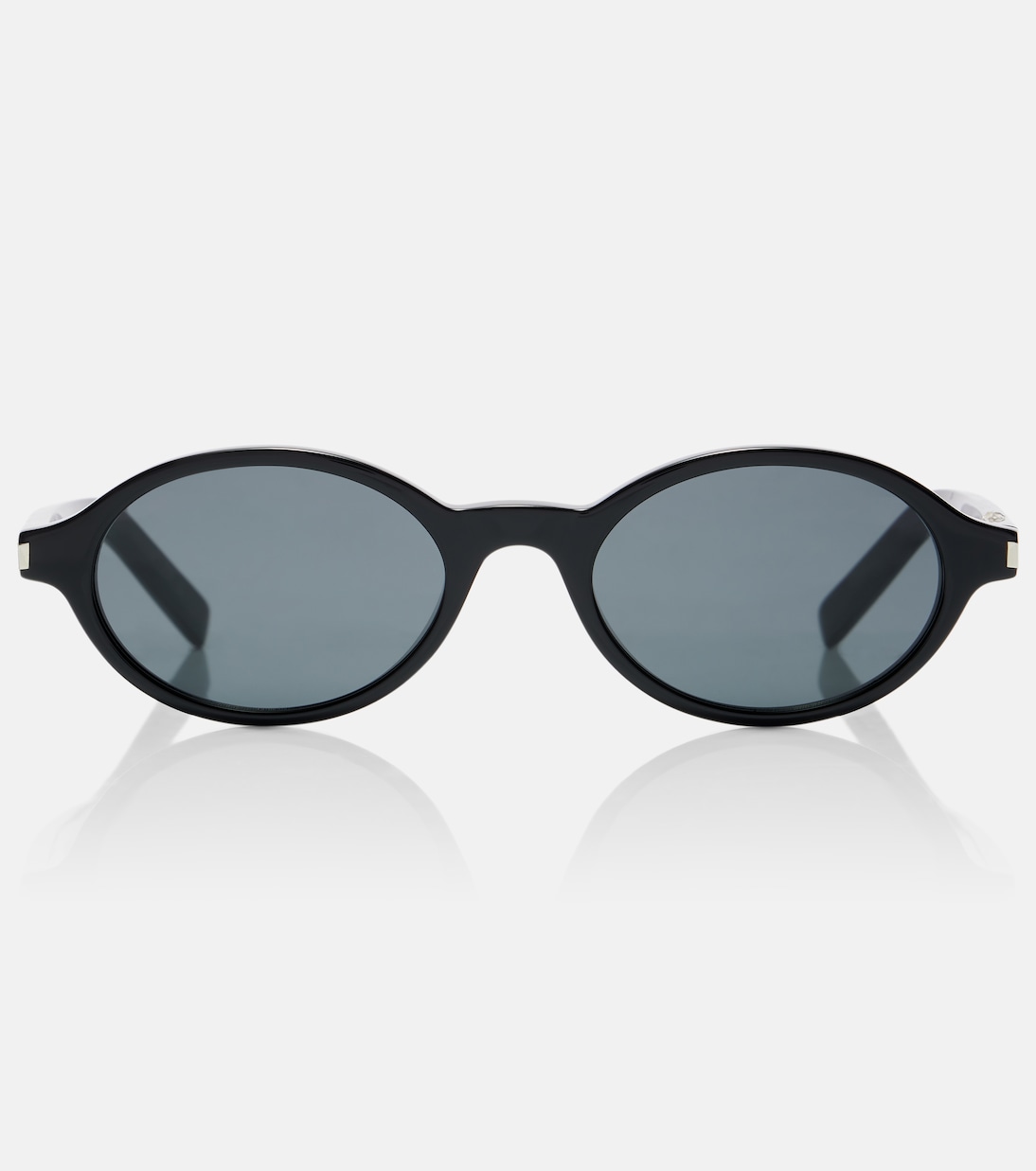 

SL 751 Jeanne овальные солнцезащитные очки Saint Laurent, Black-Black-Black