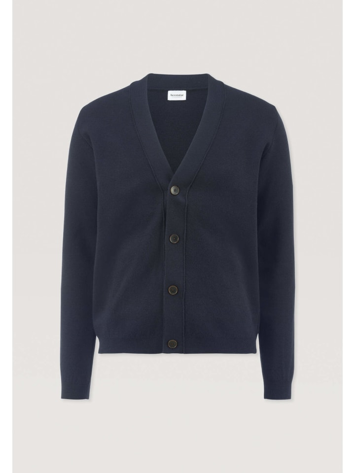 

Вязаный кардиган Milano темно-синего цвета Hessnatur