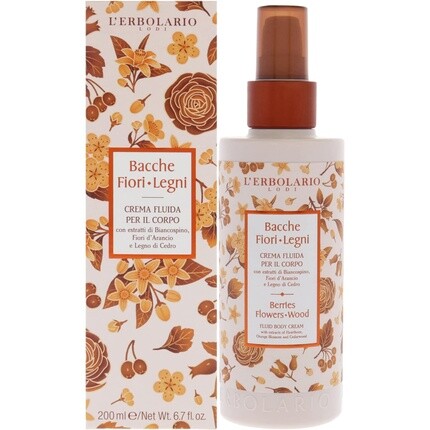 

Lerbolario Berries Flowers Wood Крем-флюид для тела 6,7 унций L'Erbolario