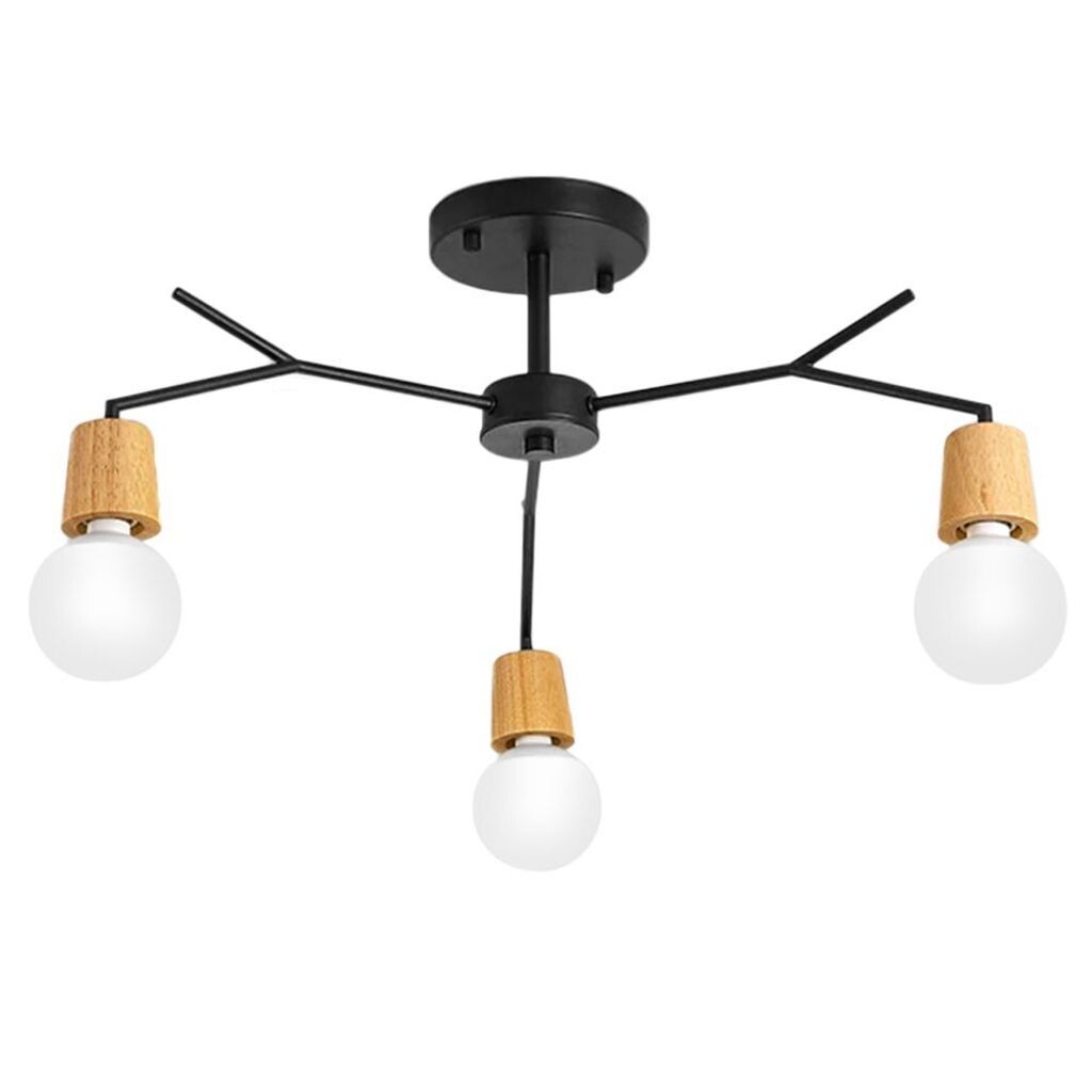 

Подвесной светильник Toollight App693-3C Скандинавский металл с 3 источниками света E27 88X88X26Cm Toolight, черный