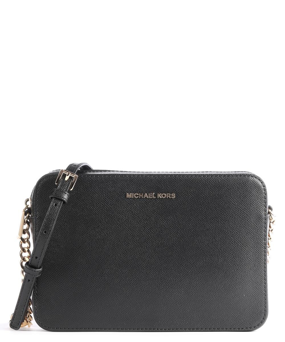 

Сумка кросс-боди женская Michael Kors Jet set кожаная на молнии, черный