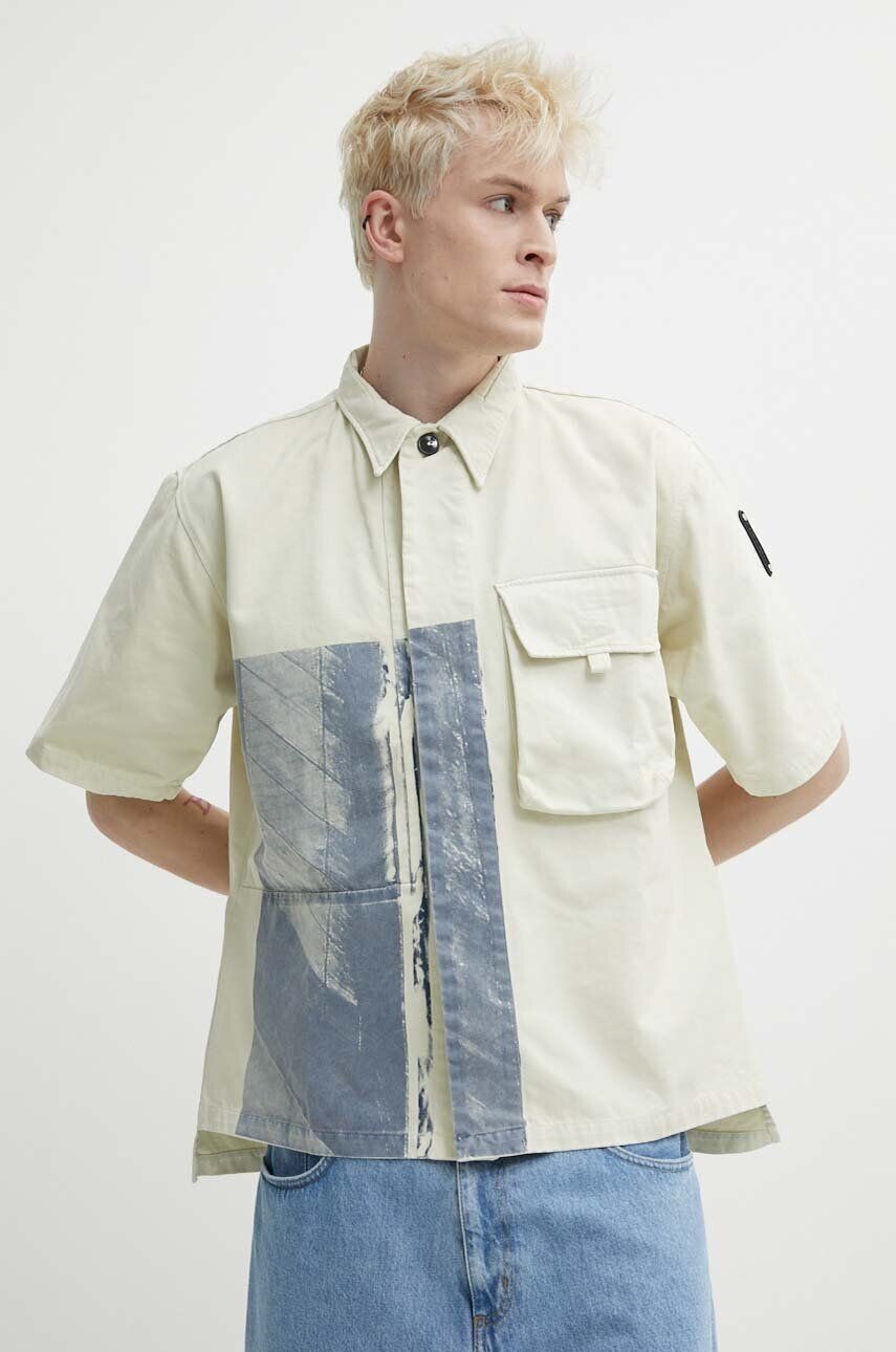 

Рубашка Strand Overshirt из хлопка A-COLD-WALL*, бежевый