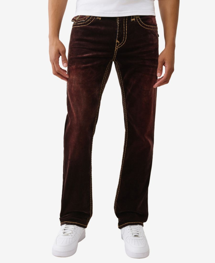 

Мужские джинсы Ricky Super-T Flap прямого кроя True Religion, Velvet Brown Wash