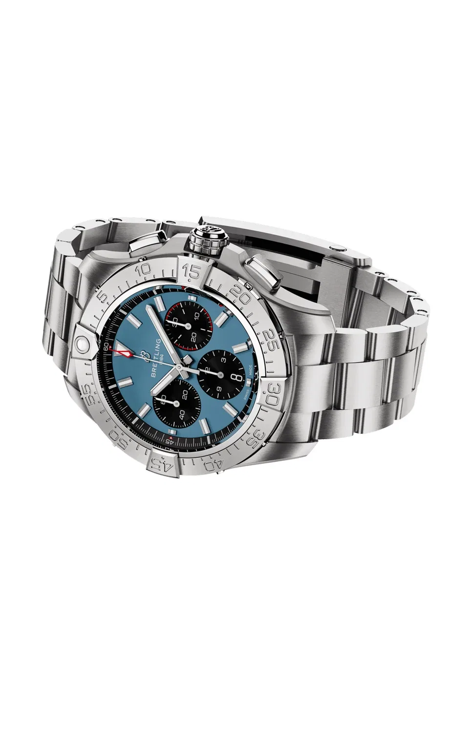 АВЕНДЖЕР B01 ХРОНОГРАФ 44 - AB0147101C1A1 BREITLING, серебряный — фото 3