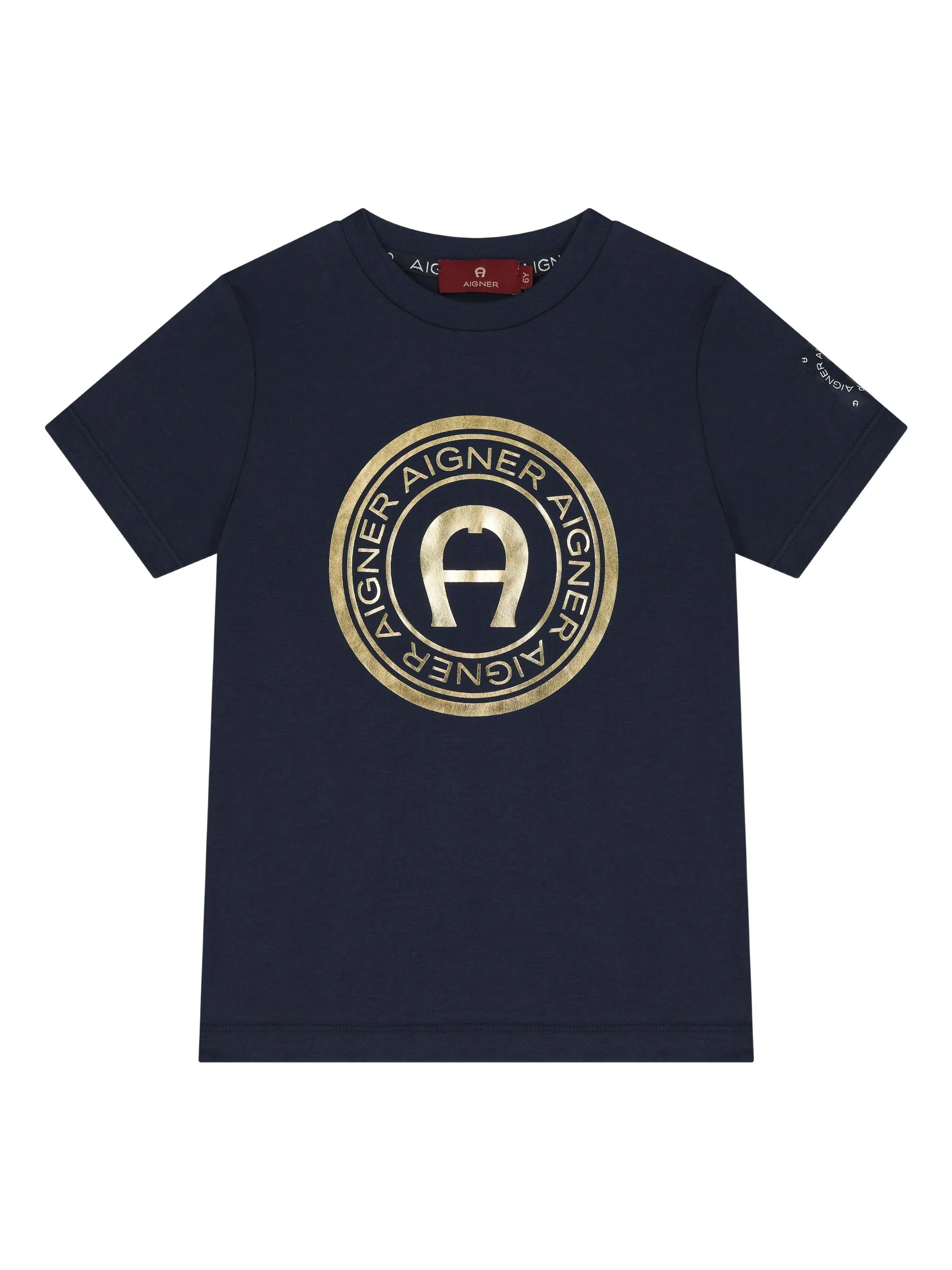 

Футболка с логотипом Aigner Kids, синий