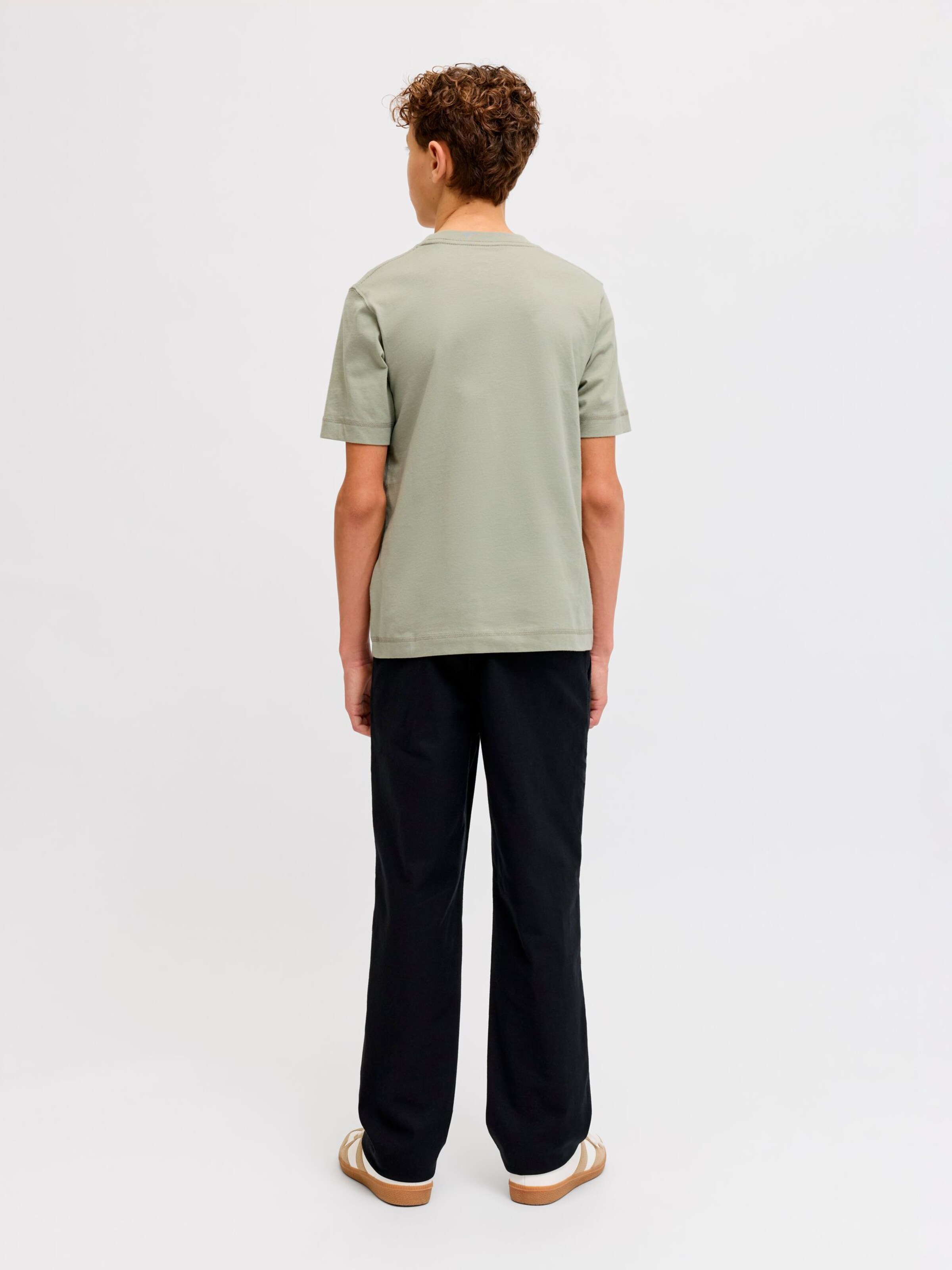 Jack & Jones Junior Футболка в зеленом цвете — фото 3