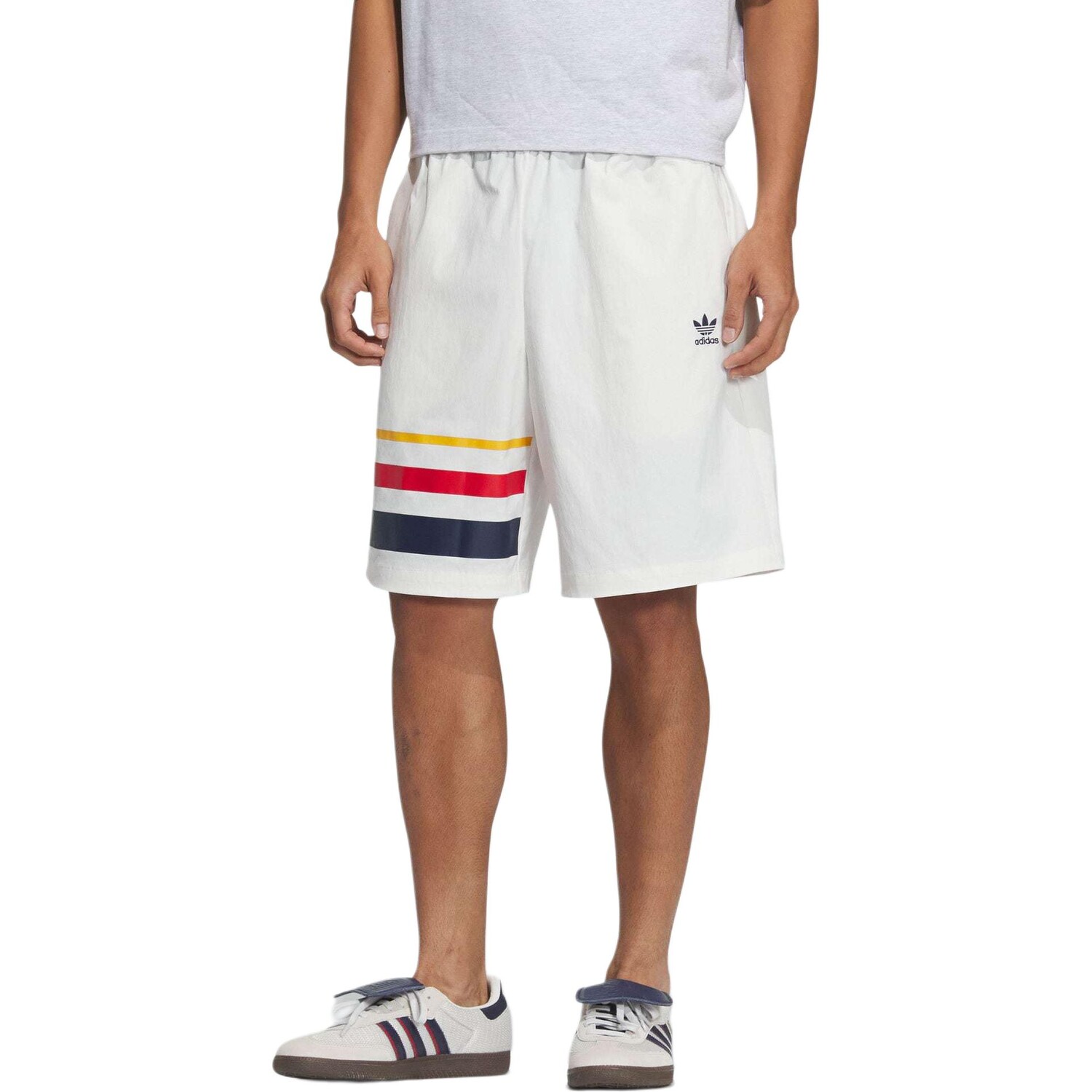 Повседневные шорты мужские белые Adidas Originals, белый