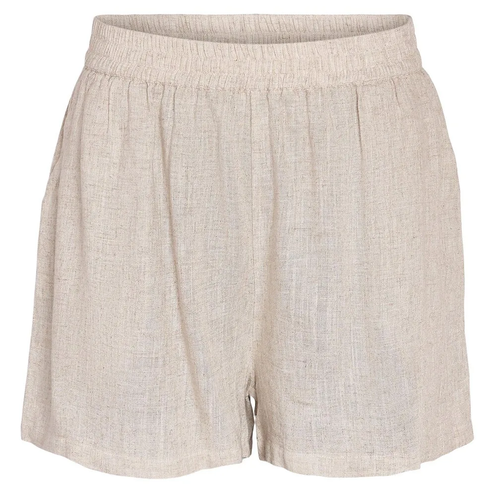 

Шорты Noisy May Leilani high waist, бежевый