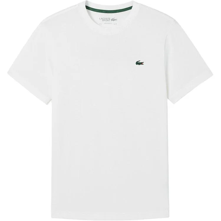 Футболка мужская Lacoste с круглым вырезом, белый/Оранжевый