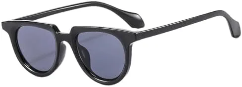 

Овальные солнцезащитные очки 2027 года для женщин, желейные, с защитой от УФ-излучения UV400, модные мужские солнцезащитные очки в стиле панк MTZJH, Black Grey