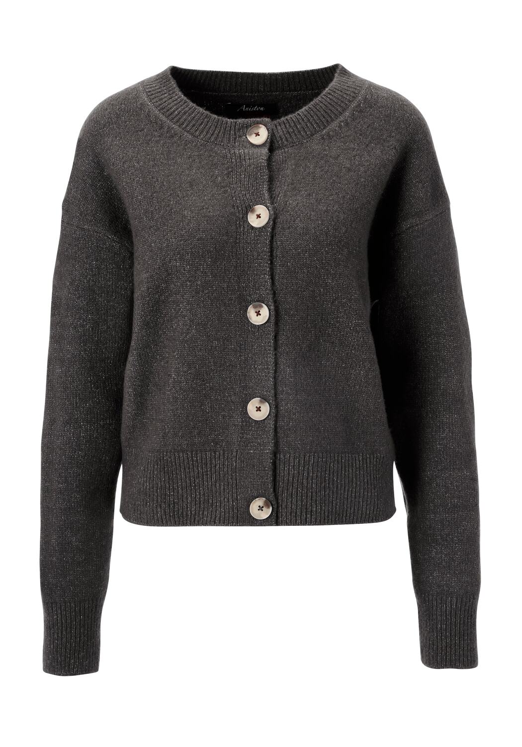 

Aniston CASUAL Вязаный кардиган в темно-сером цвете