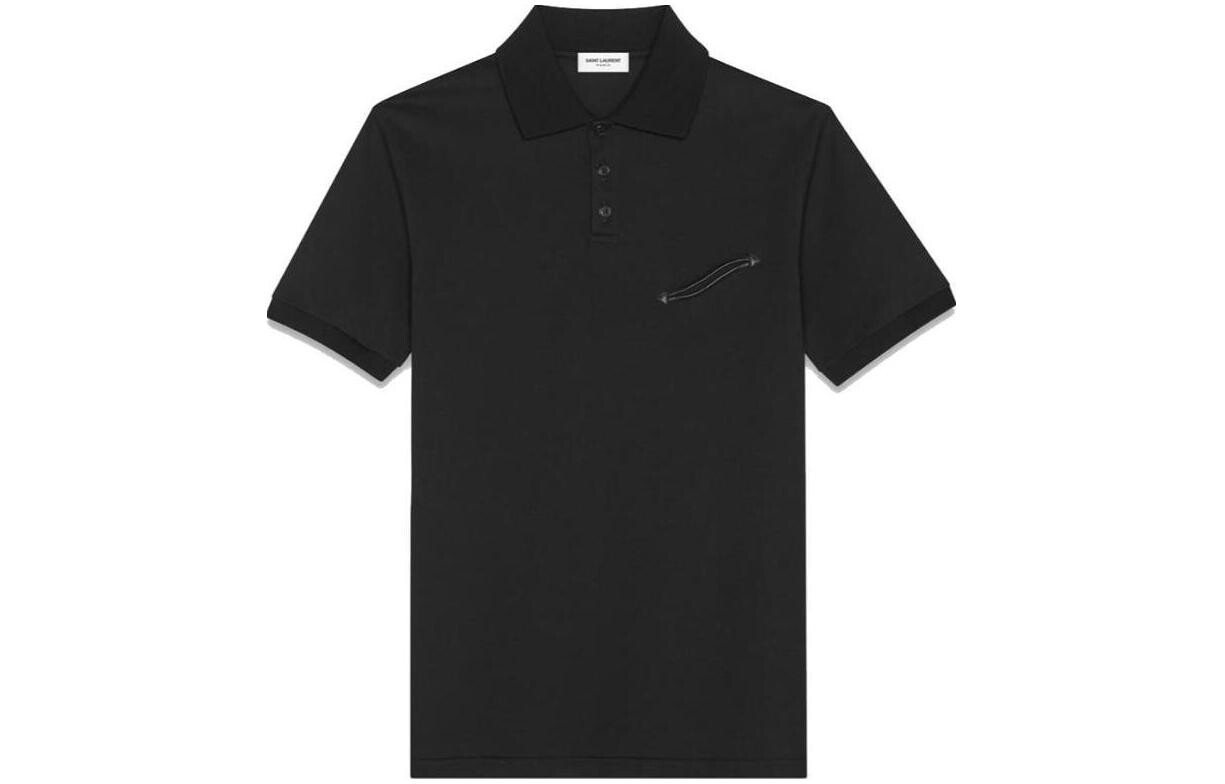 

Рубашка-поло Saint Laurent мужская, черный