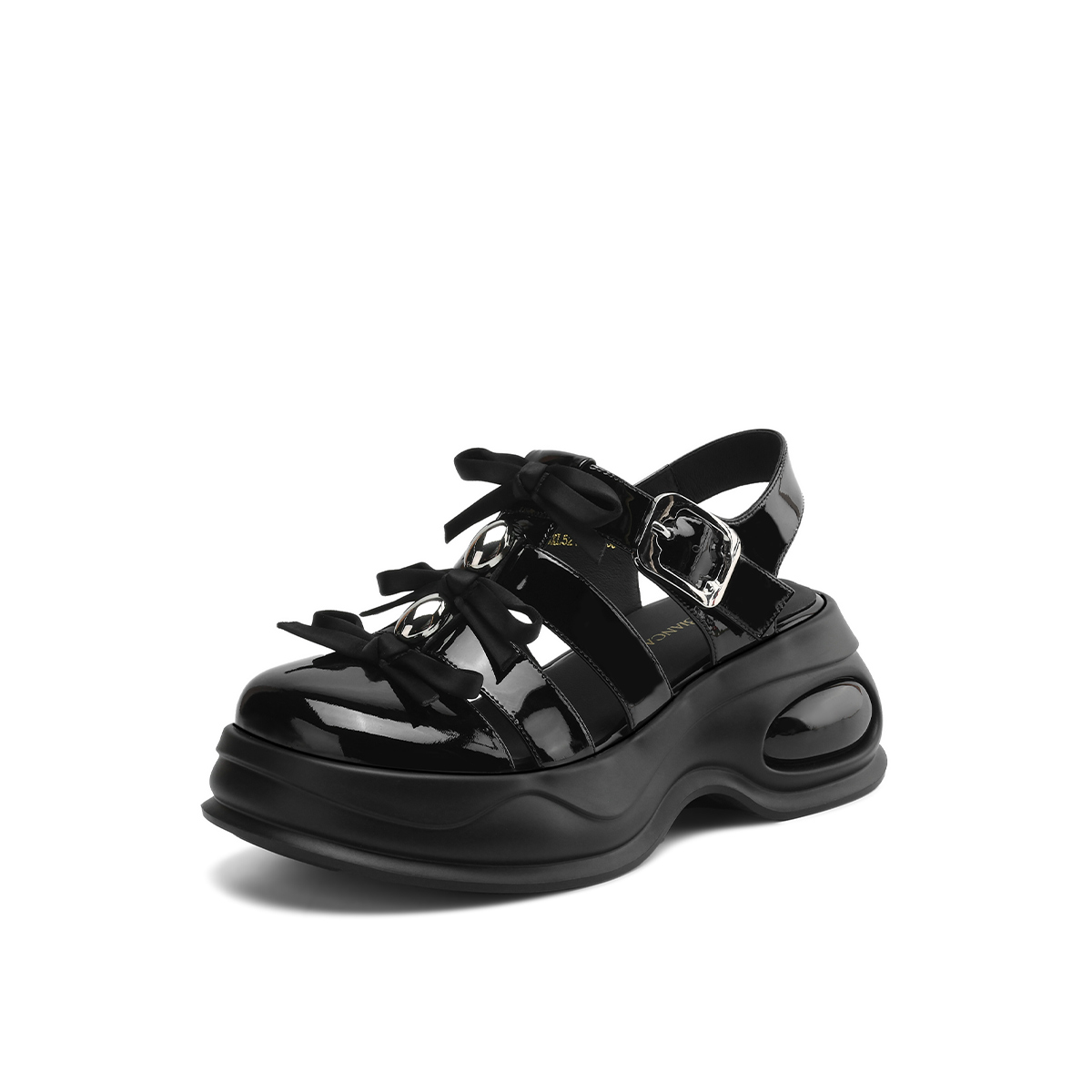 Rosa Bianca Римские сандалии женские черные с подкладкой из овчины, цвет Black (Sheepskin Lining)