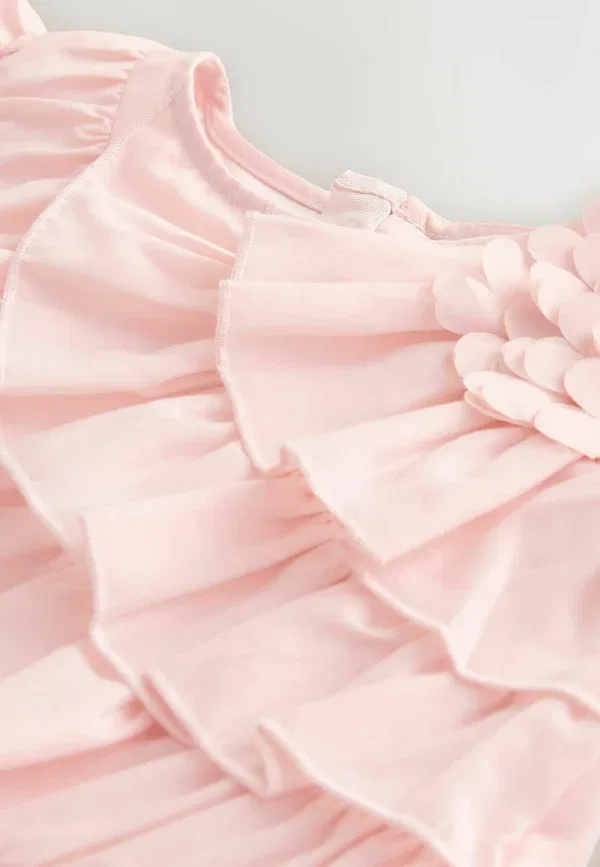Платье коктейльное Regular fit 3d ruffle cocktail dress / party dress Baker By Ted Baker, розовый — фото 3