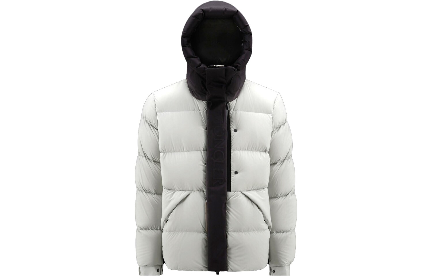 

Пуховик мужской светло-серый Moncler