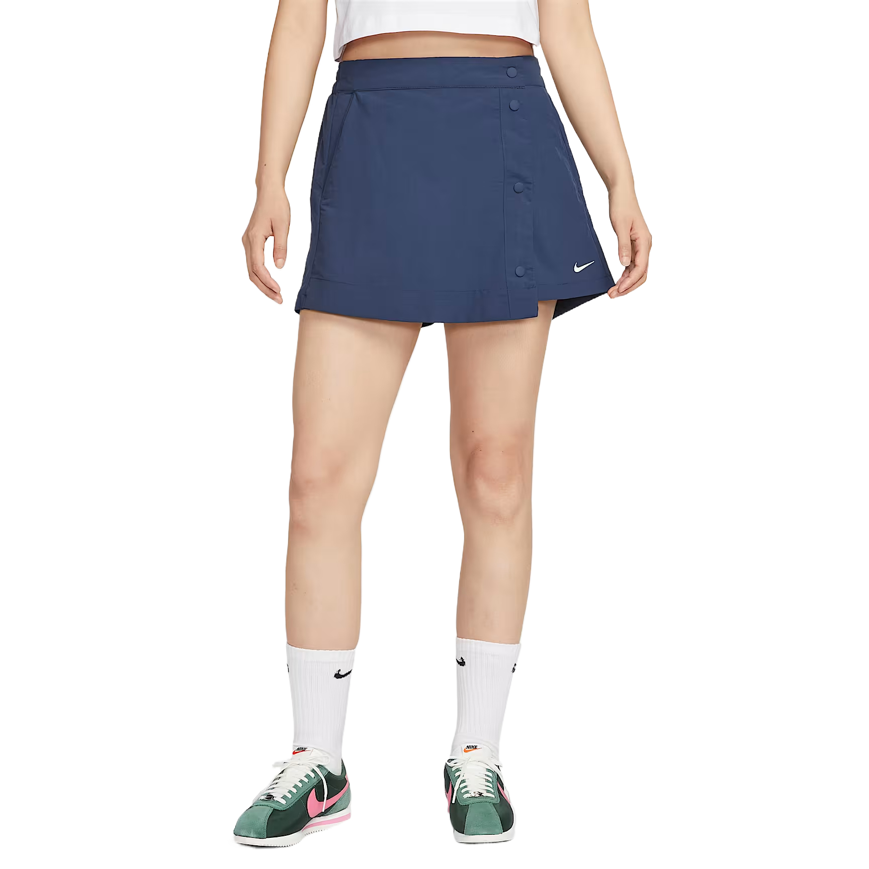Спортивная одежда Essentials серия повседневные шорты Women's Nike, темно-синий — фото 4