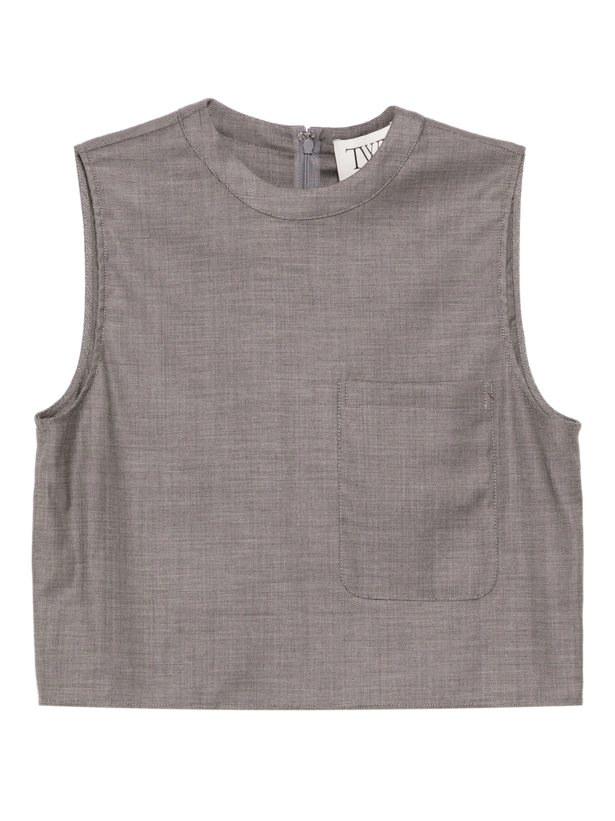 

Укороченный топ без рукавов Twp, серый