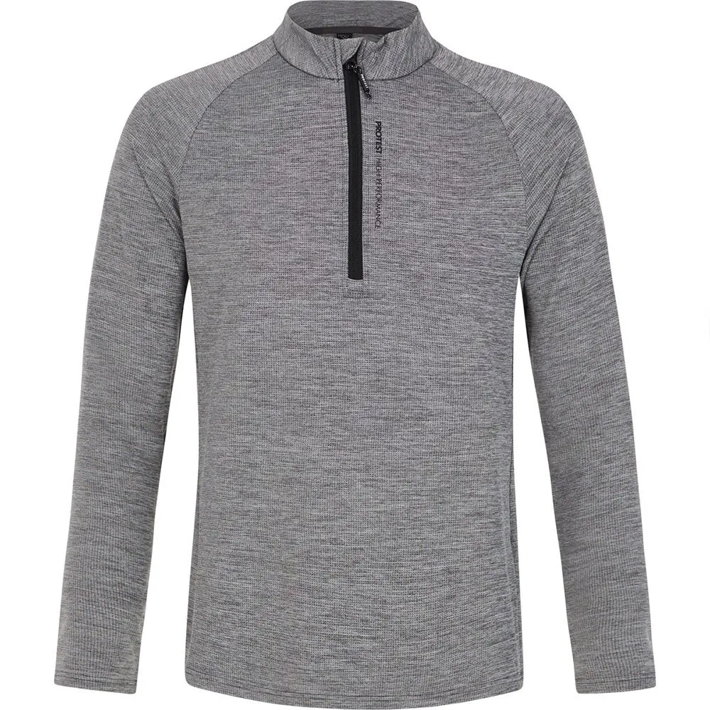

Лонгслив Protest Henry half zip, серый