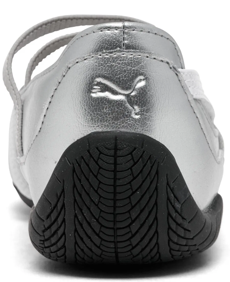 Повседневные балетки Speedcat Ballet Metallic Mary Jane для девочек от Finish Line Puma, серебряный — фото 4