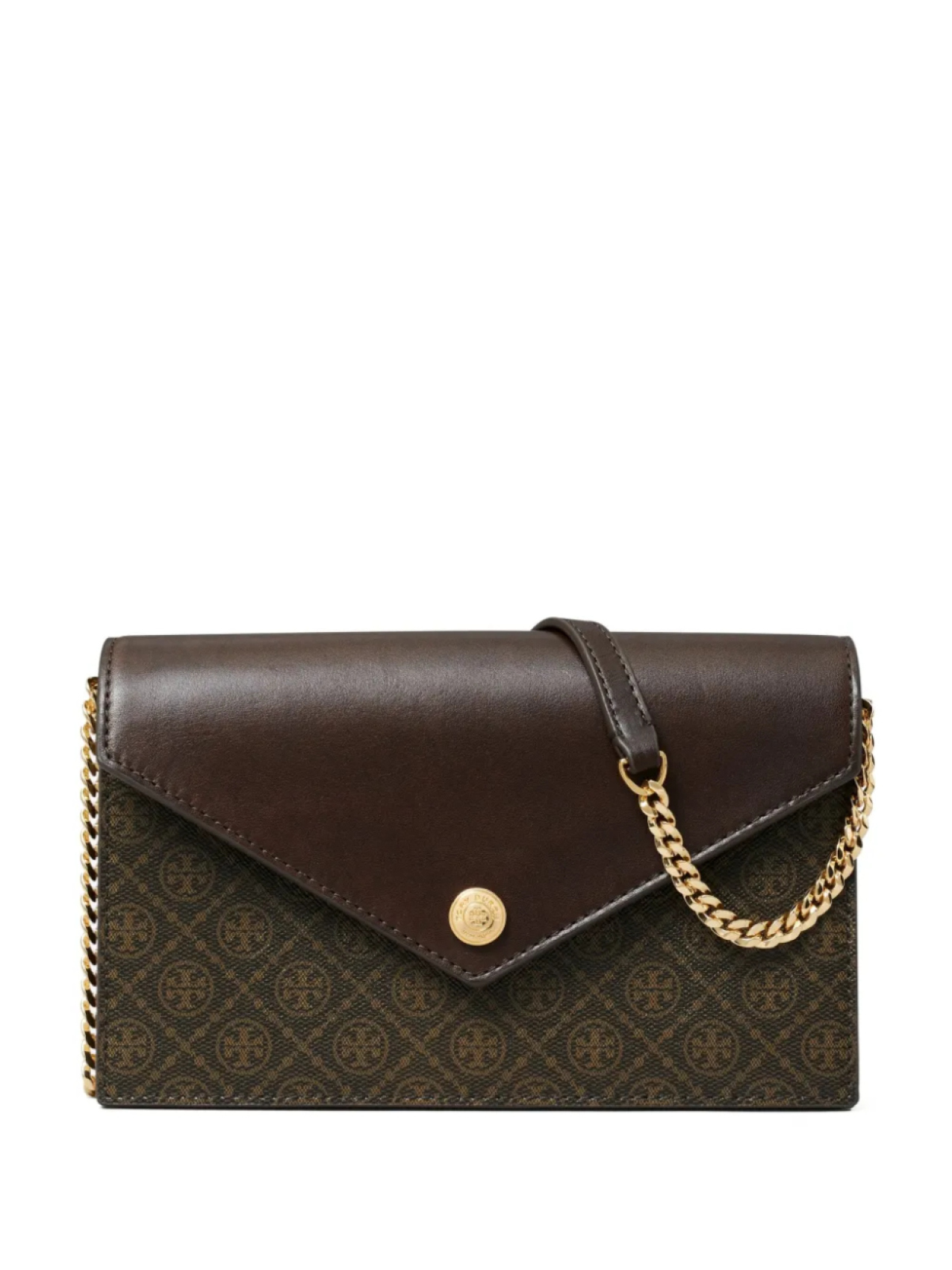 

Tory Burch мини-сумка с монограммой T Monogram, коричневый