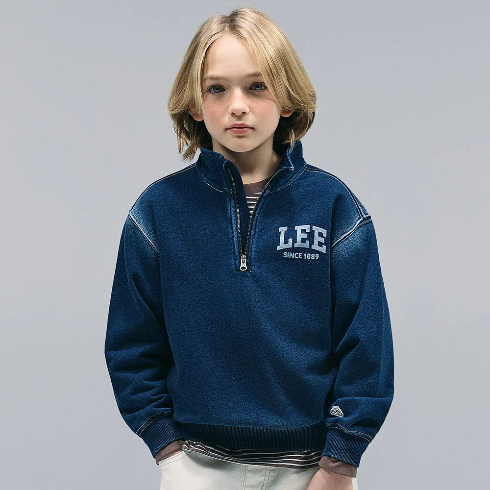 Детский свитшот на молнии Lee Kids, индиго
