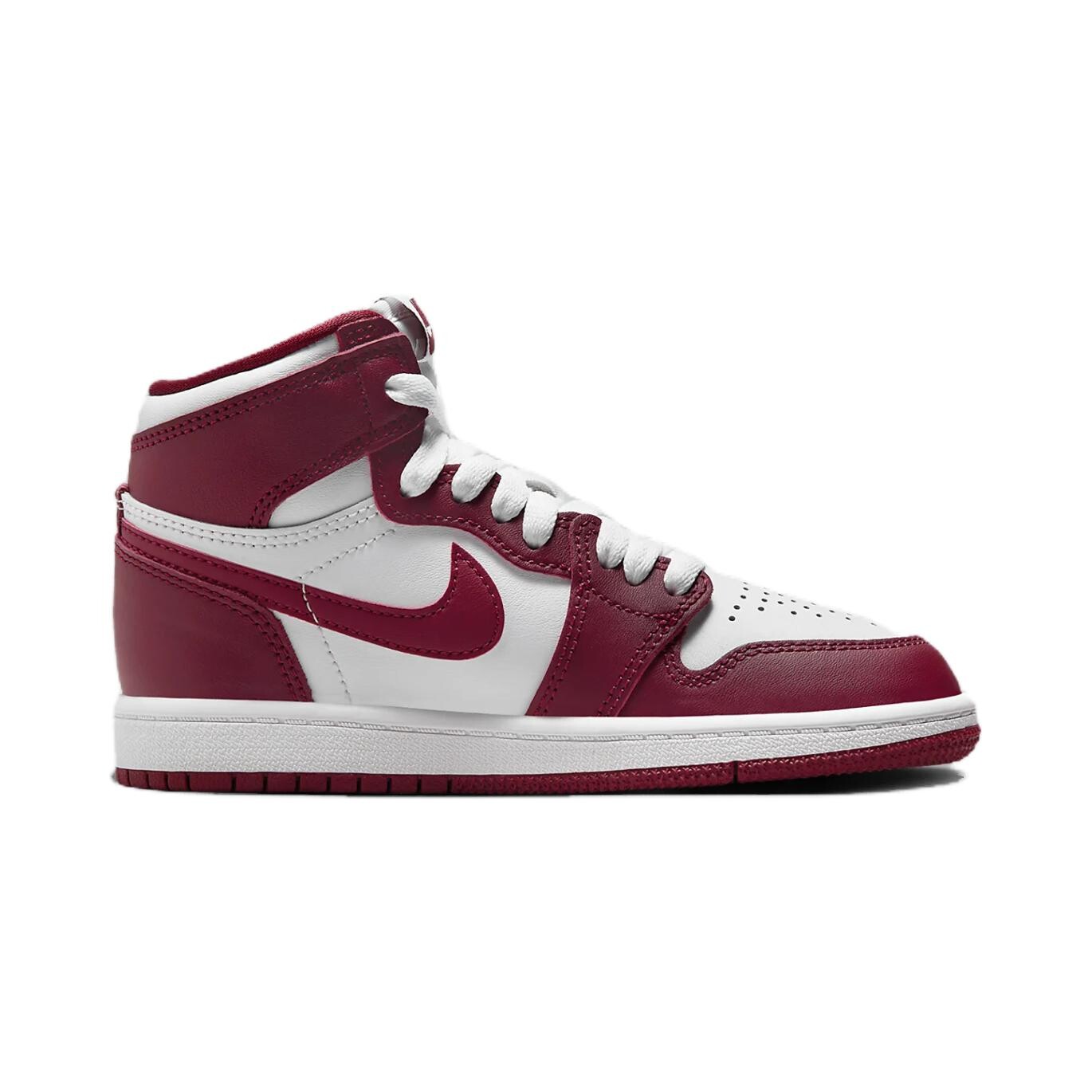 Кроссовки Jordan 1 Retro High OG Artisanal Team Red PS, белый/красный — фото 2