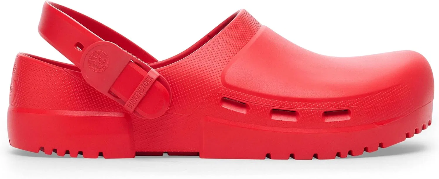 Рабочие антистатические сабо Birkenstock Birki Air 2.0 унисекс из полиуретана с вентиляционными отверстиями, Active Red — фото 2