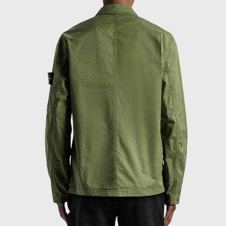 Куртка мужская Stone Island с карманом, зеленый — фото 4