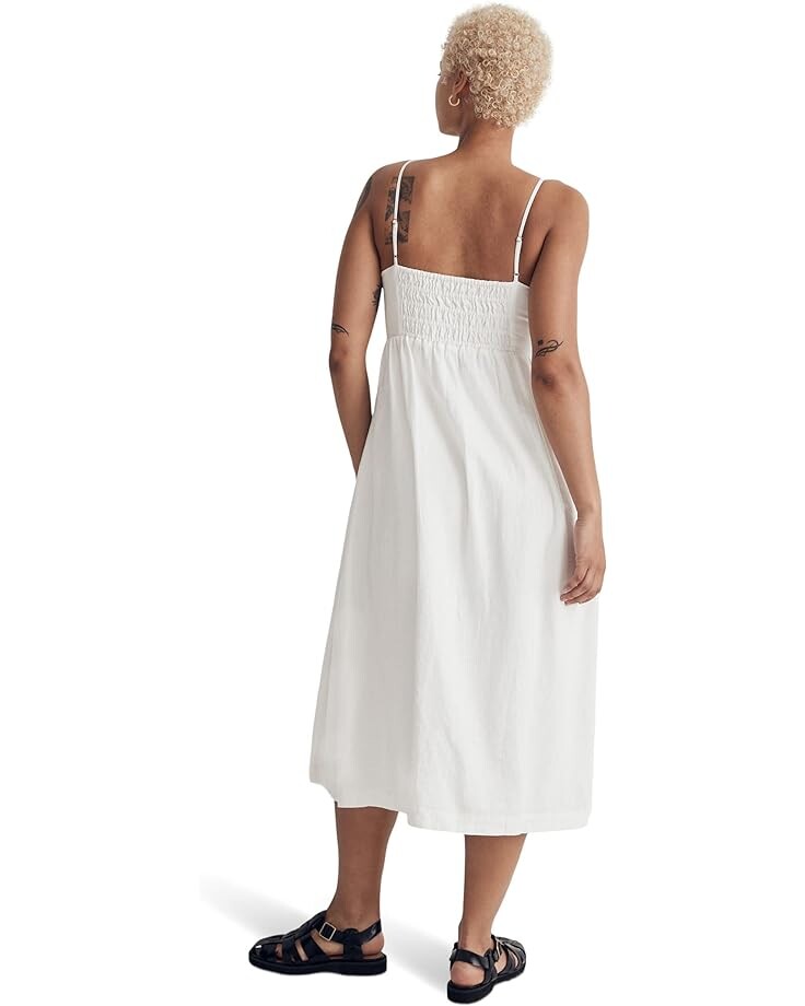 

Платье Madewell Double-Tie Cutout Sweetheart Midi Dress, цвет Eyelet White