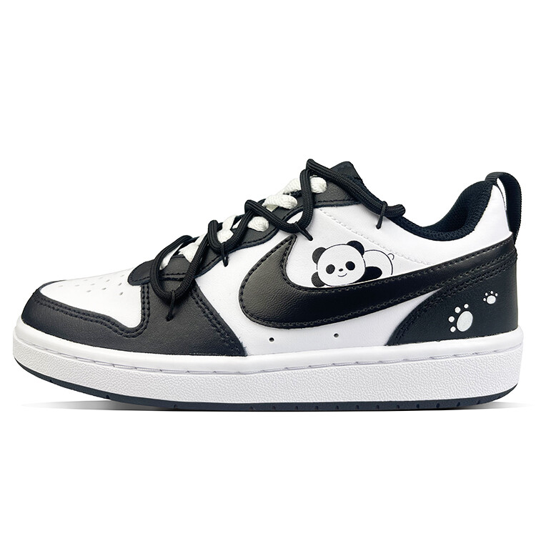 

Кроссовки Nike Court Borough Skateboard Shoes Women's Low-Top White, черный