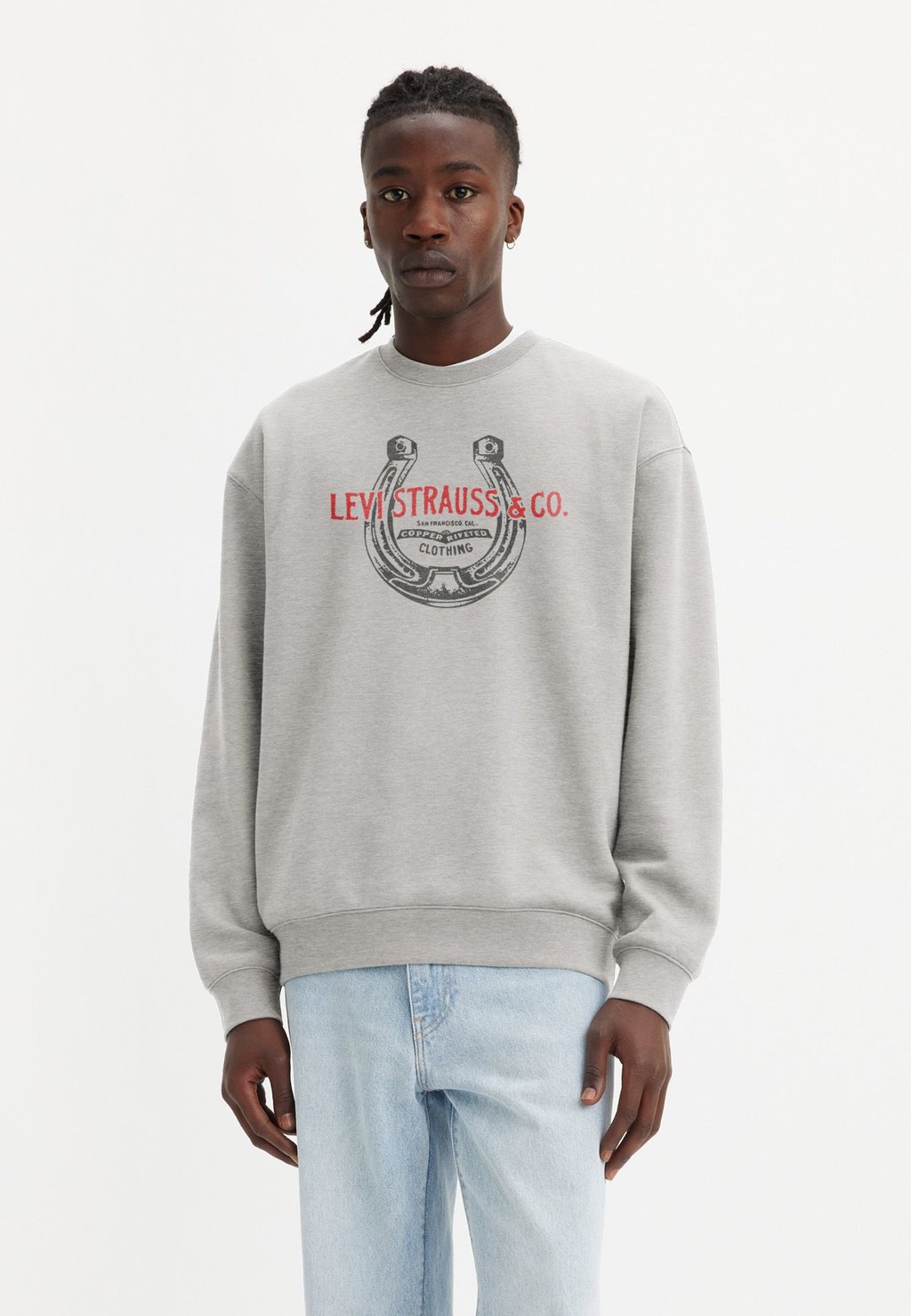 

Толстовка GRAPHIC CREW Levi's®, цвет Mottled Grey