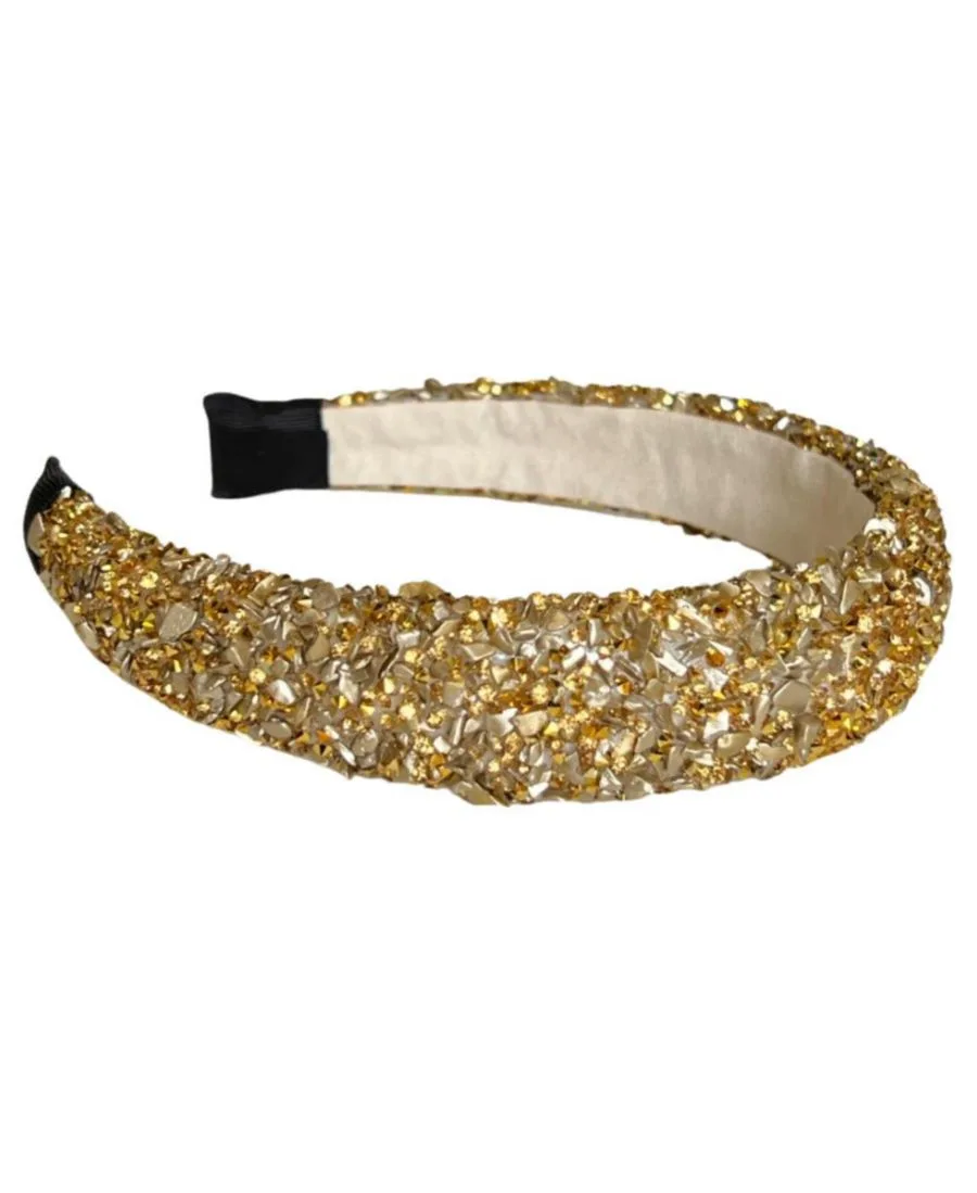 Женская повязка на голову "Все, что блестит" - золотистые оттенки Headbands of Hope, золото