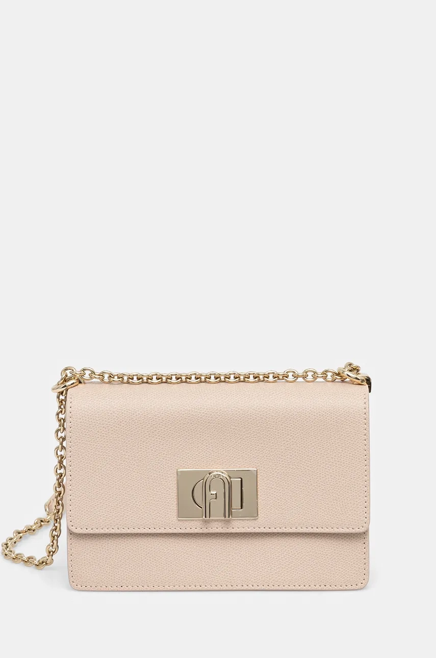 

Кожаная сумочка Furla, бежевый