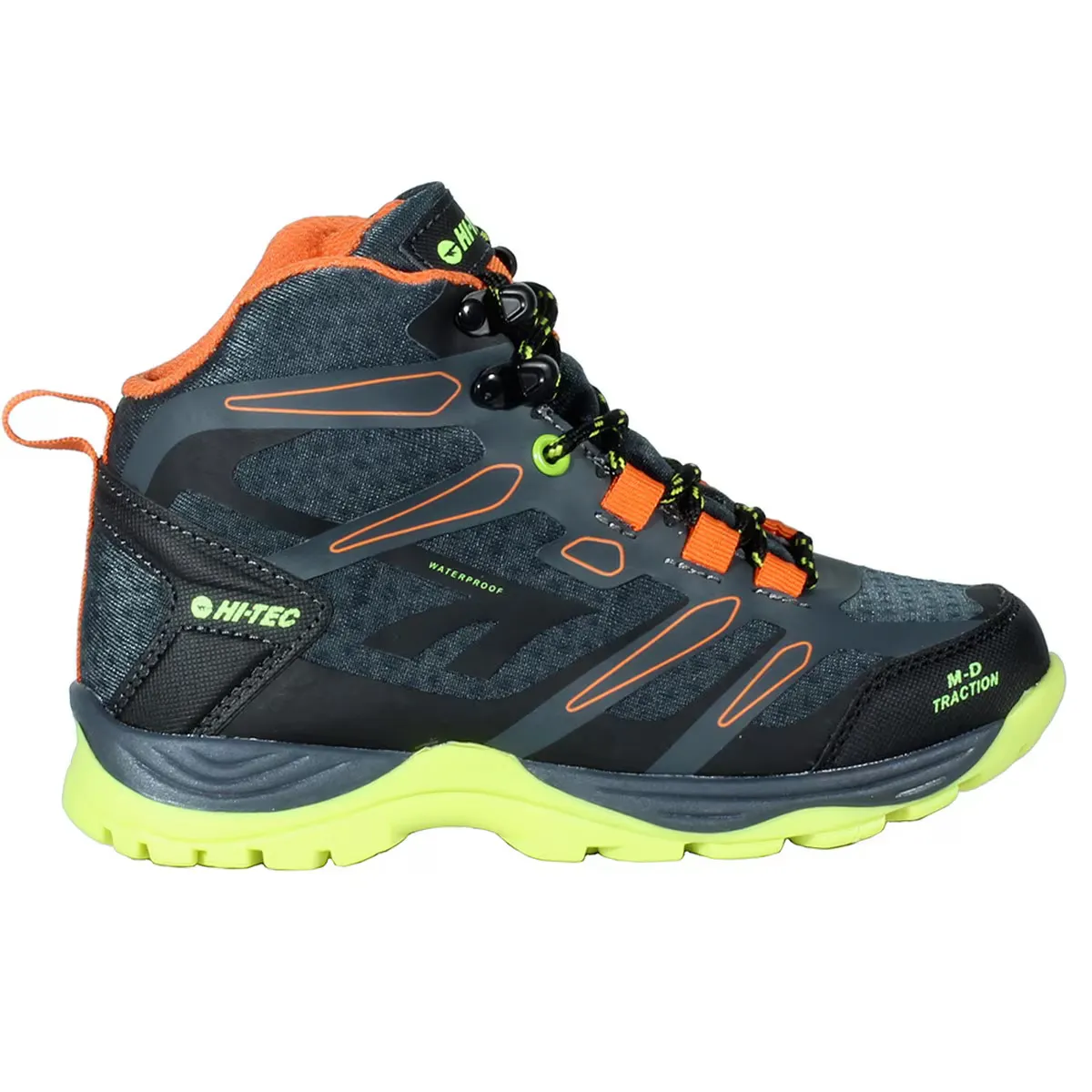 

Toubkal Mid WP Junior Hi-Tec детские походные ботинки, черный/оранжевый