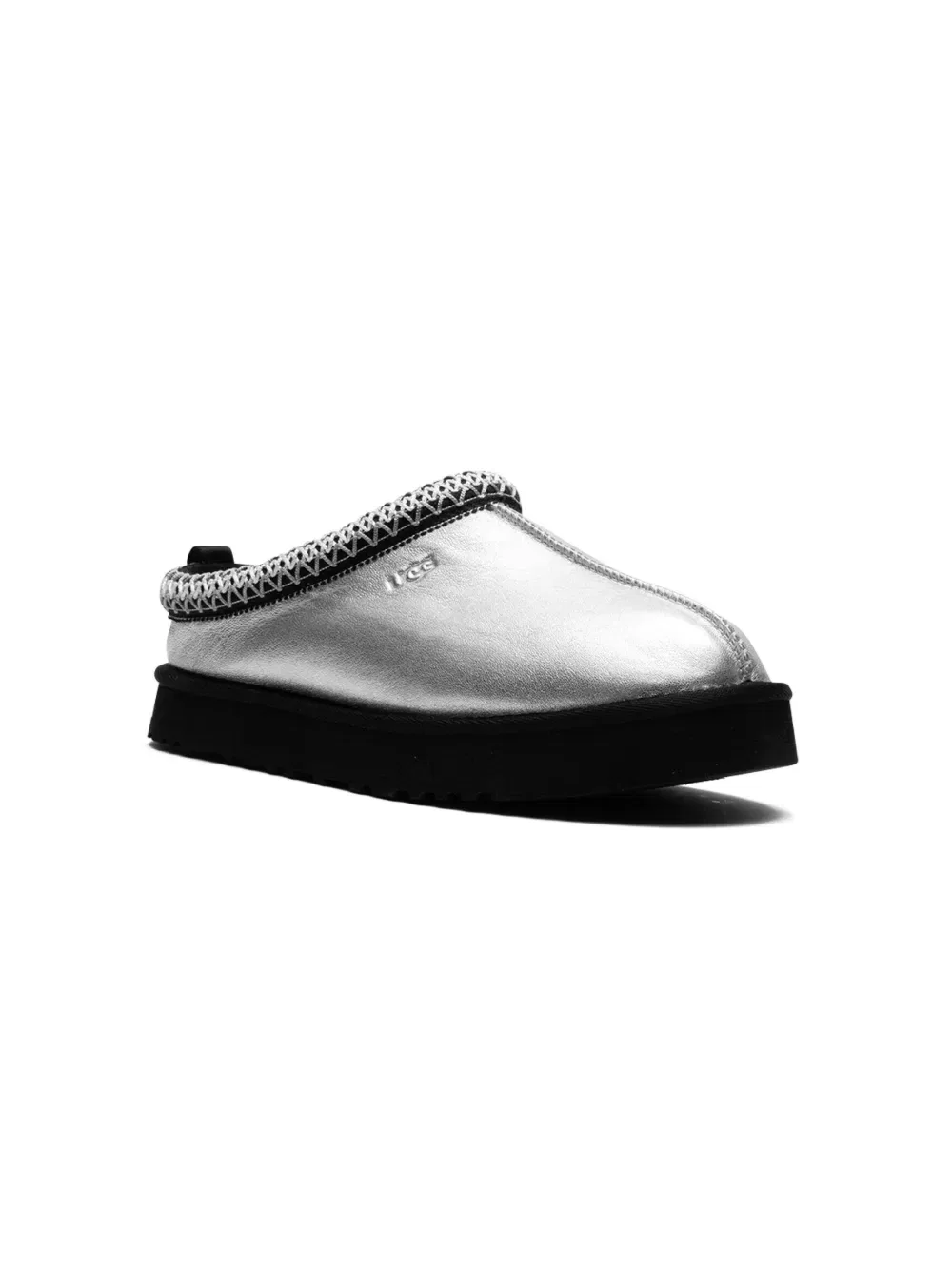 Слиперы Tazz с эффектом металлик Ugg Kids, серебро