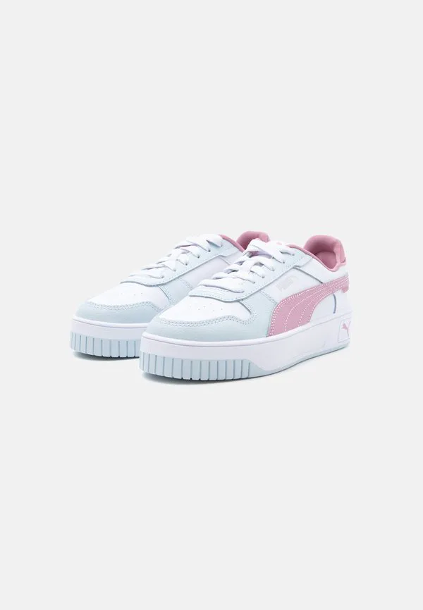 Кроссовки унисекс carina street jr Puma, White/Poised Pink/Sea Glass — фото 2