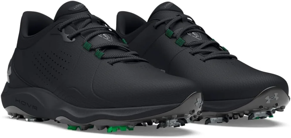 Мужские гольфтуфли Under Armour Drive Pro Wide, черный/металлик — фото 3