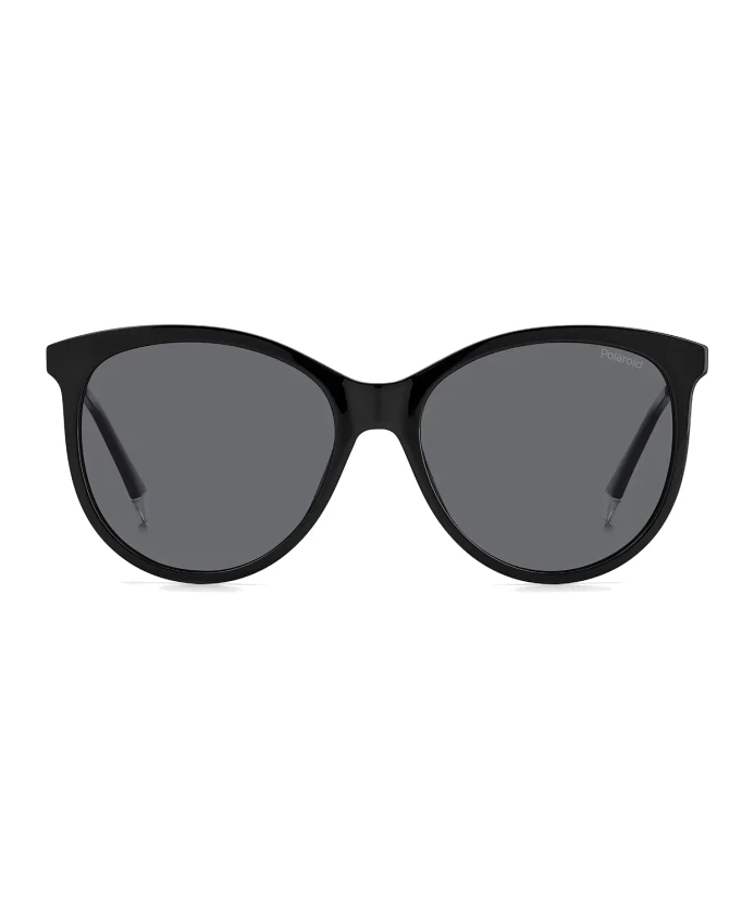 

Солнцезащитные очки «кошачий глаз» с металлическими элементами. Polaroid, черный