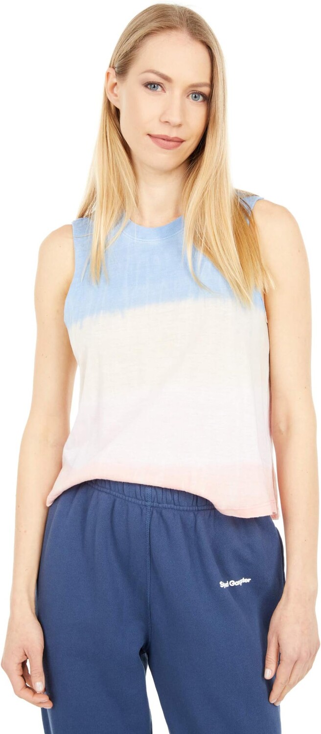 

Топ Spiritual Gangster Beautiful Crop Tank, цвет Seashell Tie-Dye