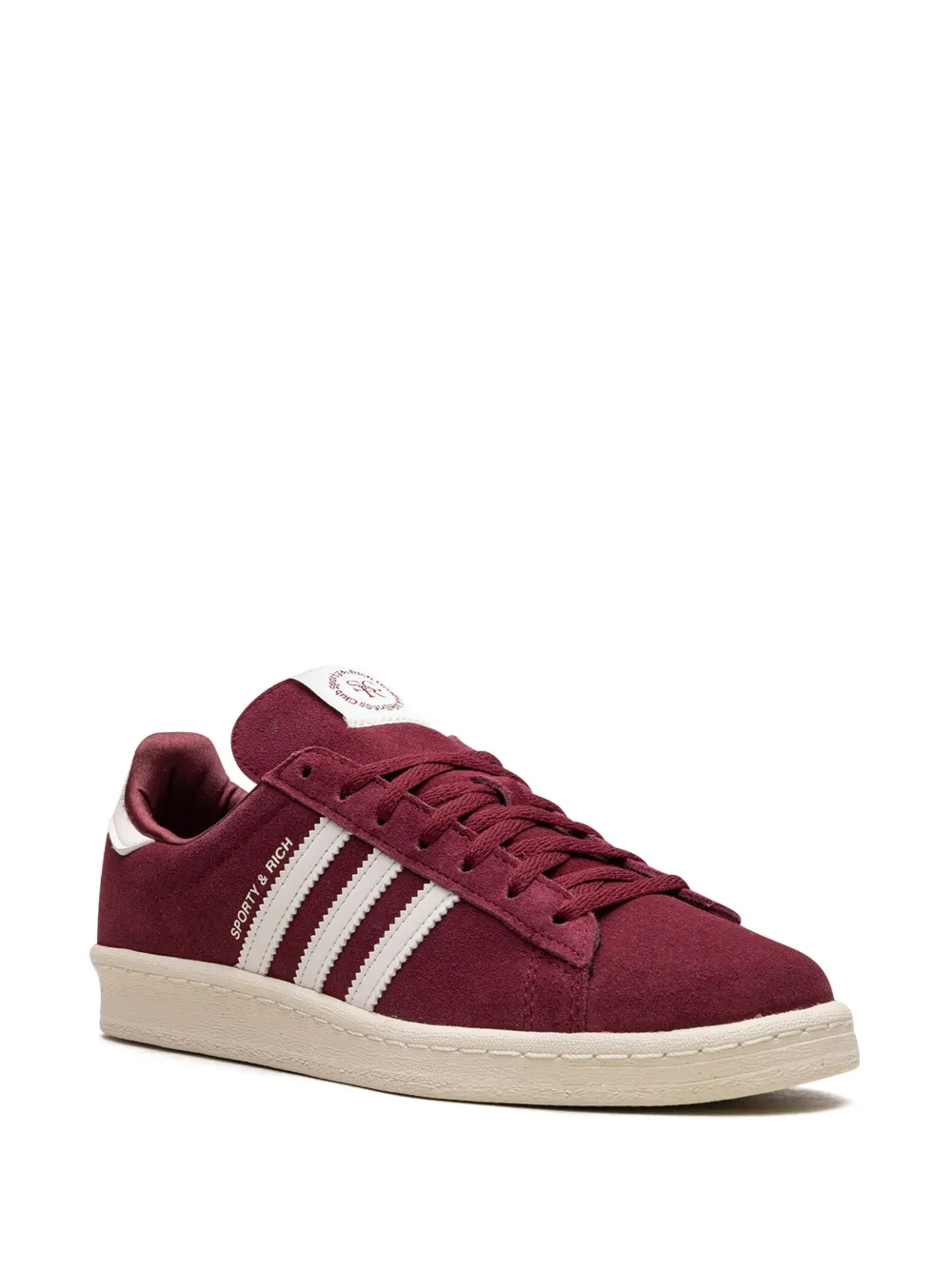Кроссовки Campus 80s Sporty & Rich - Merlot Cream adidas, красный — фото 2
