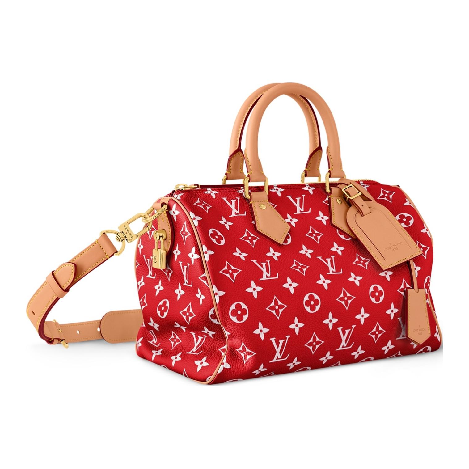 Сумка Speedy Bandouliere 30 Rouge P9 LOUIS VUITTON, basic set (bag+dust bag) — фото 3