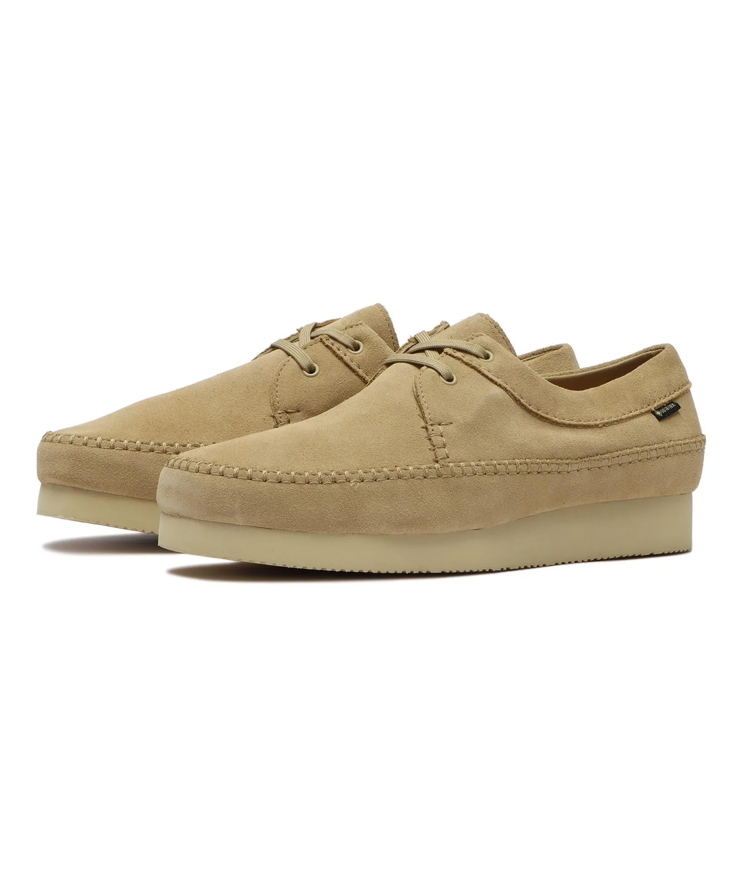 Мужские мокасины с водонепроницаемой функцией Clarks Weaver GTX 26171485 бежевые — фото 3