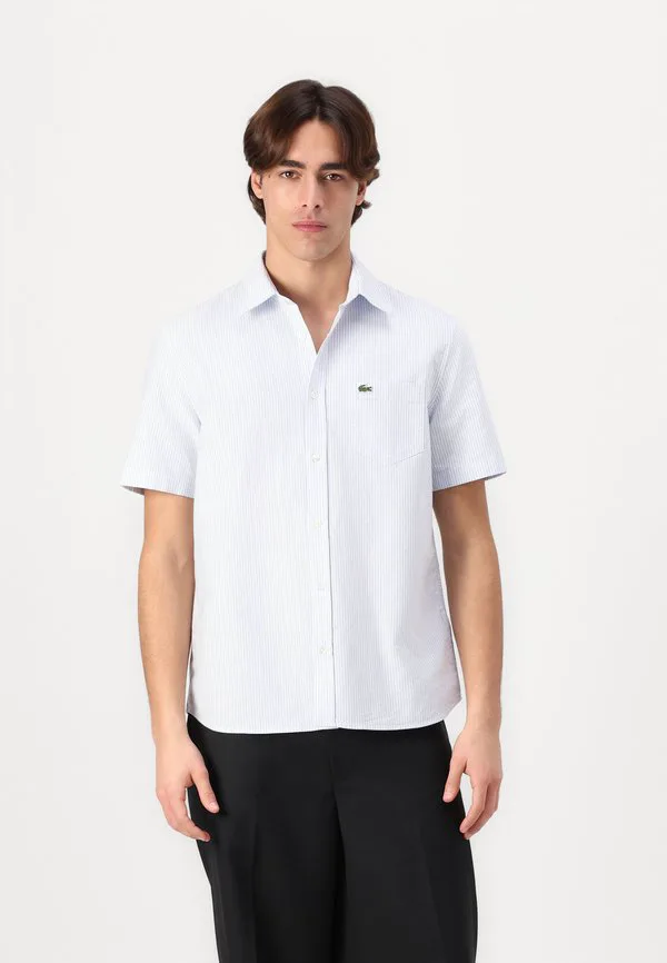Рубашка Lacoste Overview/белый, V-образный вырез, белый
