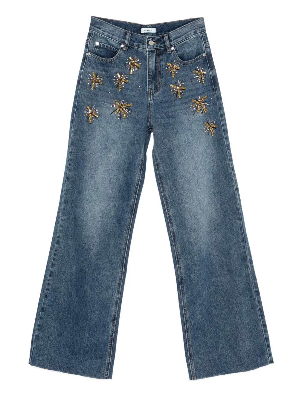 

Декорированные джинсы Sandro, синий
