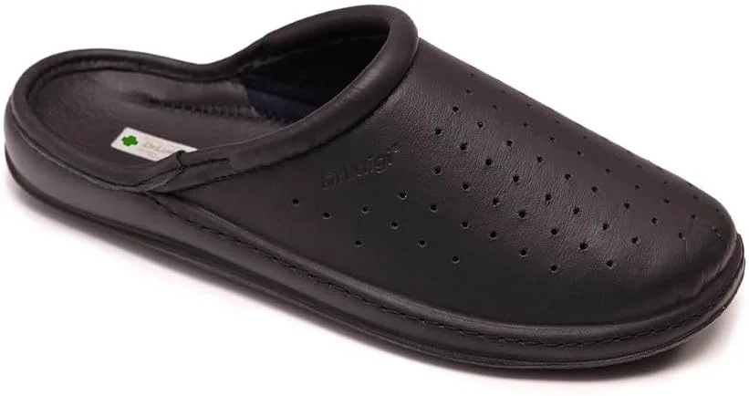 

Мужские ортопедические рабочие туфли DrLuigi с удобной посадкой - медицинский комфорт с мемори-пеной для здравоохранения и профессионального использования, черный