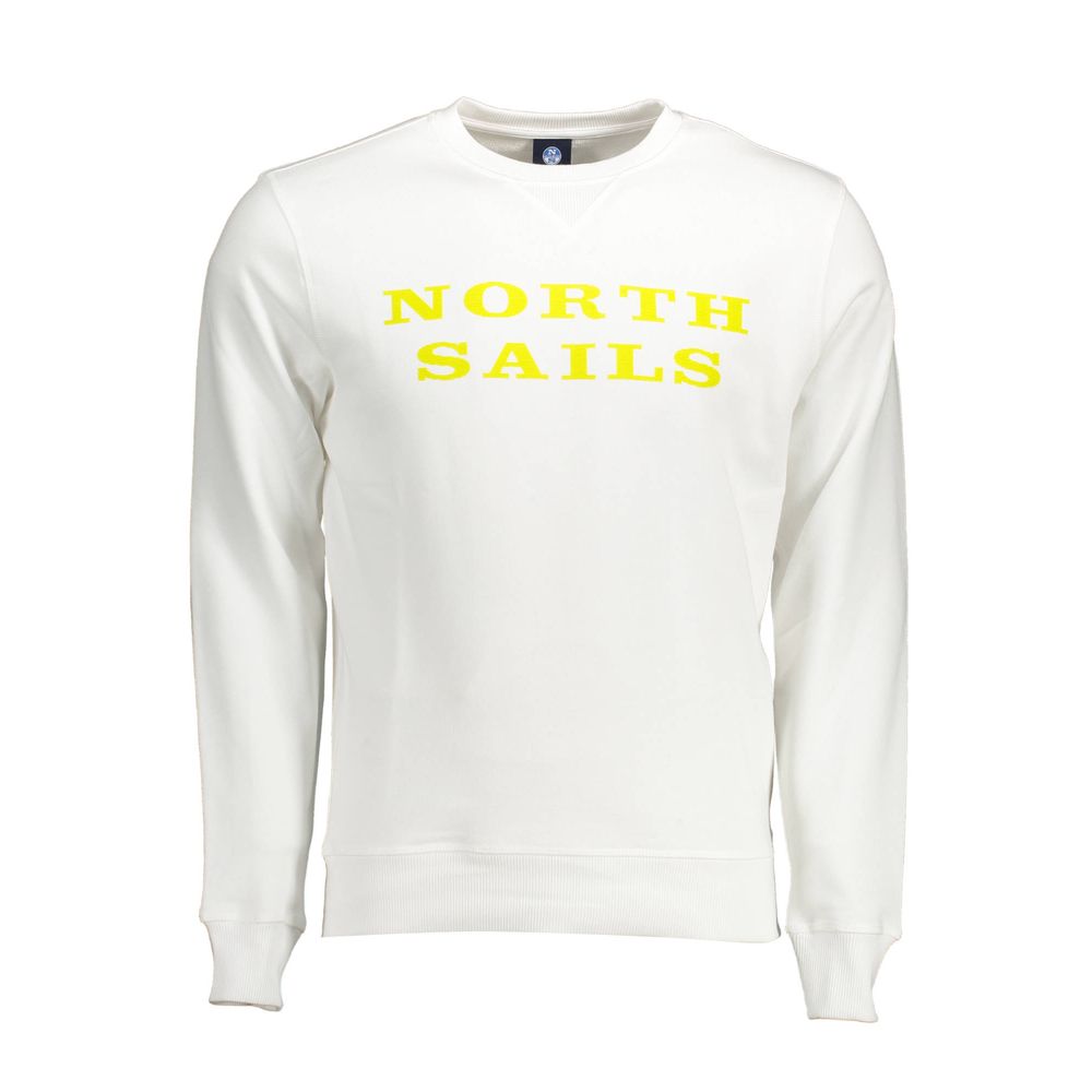 

Белый хлопковый мужской свитер North Sails
