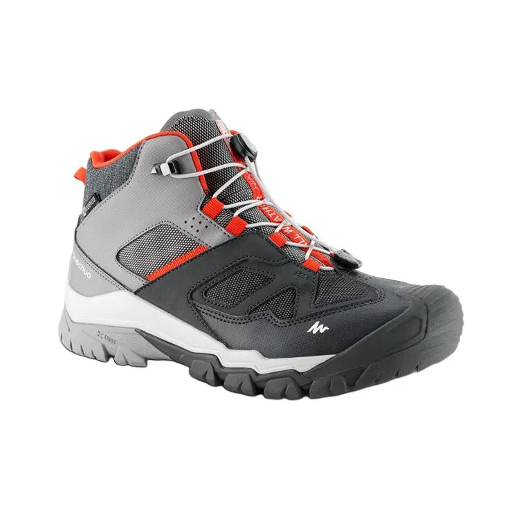 DECATHLON Детские кроссовки QUJR Mid top для улицы серо-оранжевые — фото 4